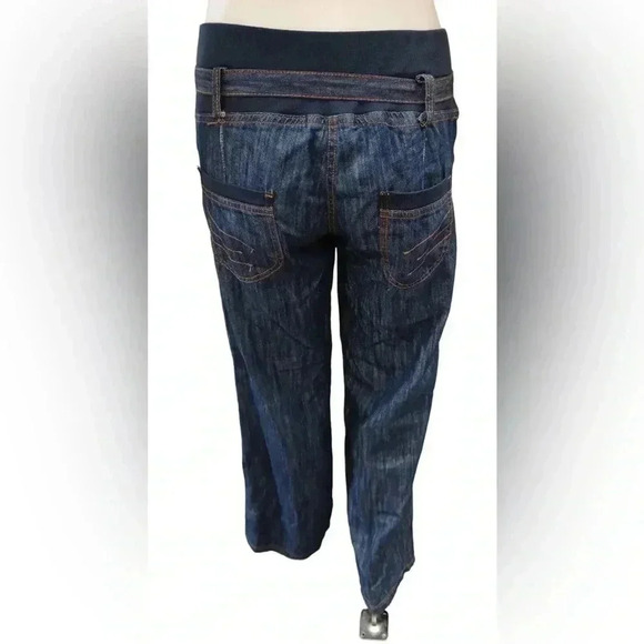 Cashcara Wide Straight  Leg Cotton Blend Pants Size 12 - Picture 3 of 9